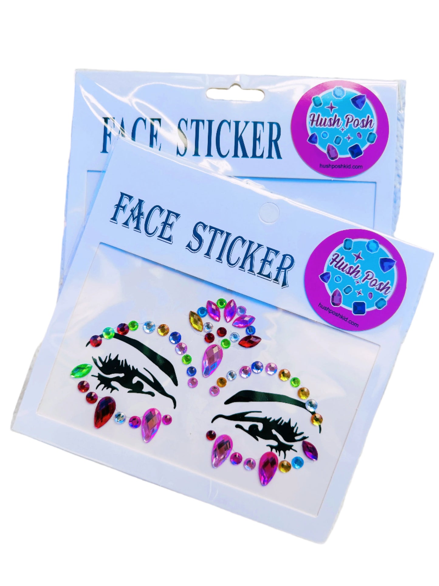 HushPosh Sparkling Gem Face Stickers