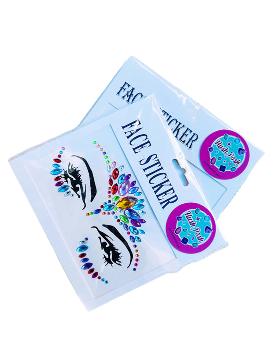 HushPosh Sparkling Gem Face Stickers