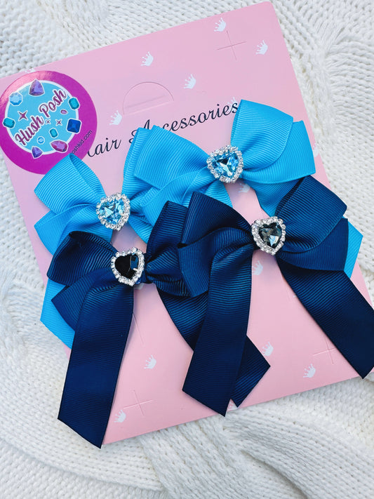 HushPosh Handmade 4 Piece Ribbon HairClip