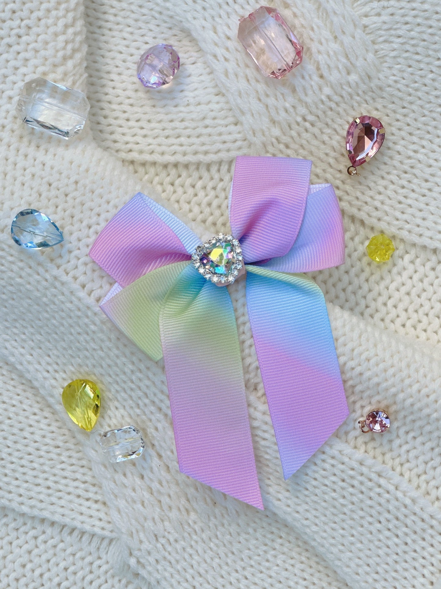 HushPosh Handmade 4 Piece Ribbon HairClip