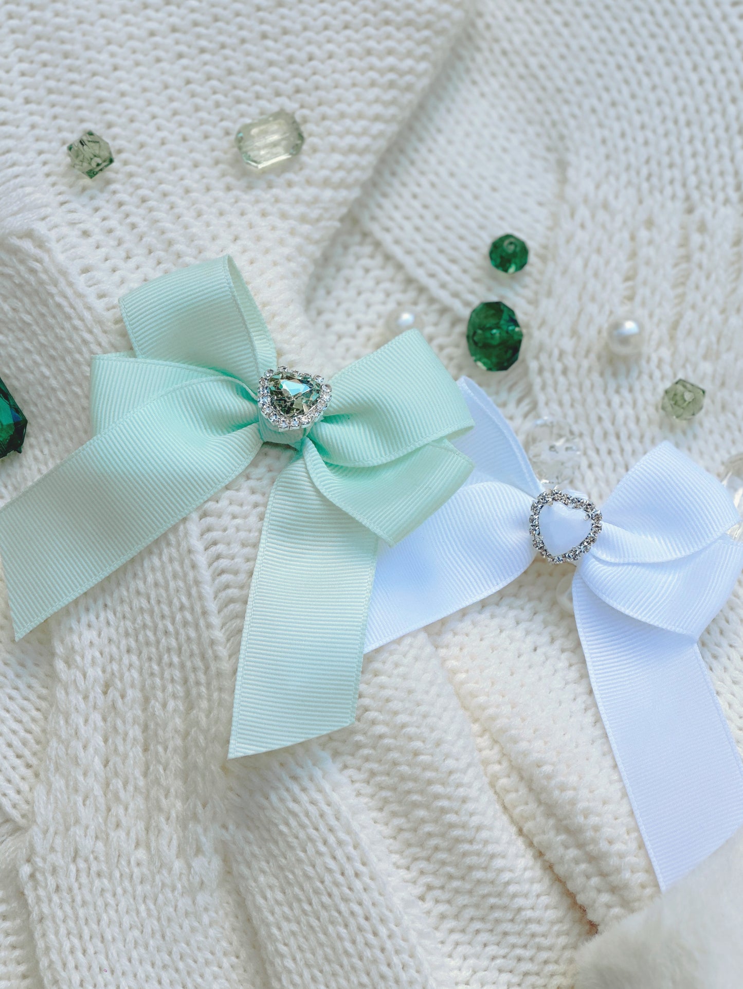 HushPosh Handmade 4 Piece Ribbon HairClip